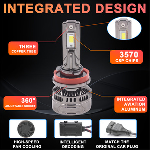 หลอดไฟหน้ารถยนต์ CAR-REFINE 140W 11000LM X5P LED สำหรับรถยนต์ H4 Canbus 6000K H1 H7 H8 H11 9005 ไฟตัดหมอก LED สำหรับ E39 หลอดไฟหน้า LED 16 - Product Image 5