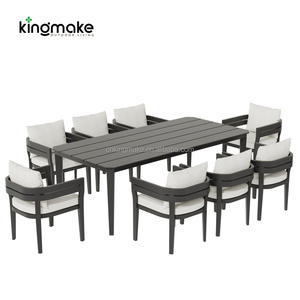 Muebles de Comedor Modernos para Hotel, Juego de Comedor de Aluminio para Exteriores, Jardín, Patio y Terraza, Silla de Jardín Impermeable - Product Image 5