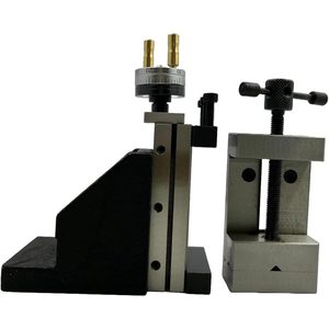 Tornillo de Banco Vertical Mini Surtido, con Escala Lateral de 50 mm, de Acero, Hierro Fundido, Acero Dulce, Gris, Precisión, Versátil - Product Image 1