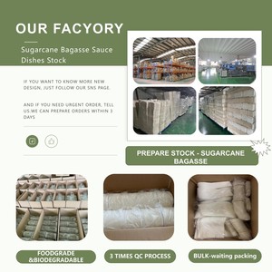 ECO JFB 2025 OEM High Quality Biodegradable Sugarcane Bagasse Sauce Dish <strong>Plate</strong> Food Tasting <strong>Disposable</strong> <strong>Plates</strong> - Product Image 6