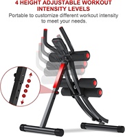 Entrenador de cintura de entrenamiento de cuerpo entero RS, equipo de entrenamiento Abs de rueda Ab con pantalla Digital, abdominal plegable para gimnasio en casa