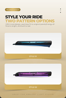 Systèmes d'éclairage automobile D27 Kit d'éclairage intérieur ambiant LED pour Kia Sonet - Plug & Play Contrôle par application 265 couleurs 12V