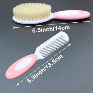 Conjunto de Escova e Pente para Bebês com Cerdas Macias e Gentis para Cuidado do Couro Cabeludo e Higiene Diária - Product Image 2
