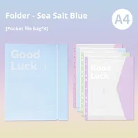 Protège-documents transparent A4 pour étudiants - Organiseur de documents à pochettes transparentes pour fournitures scolaires
