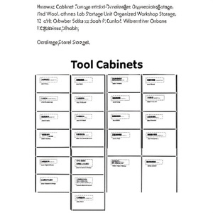 <b>Drawer</b> Cabinet Label Cab Tool Containers 12 <b>Drawer</b> Storage Unit Organized <b>Workshop</b> Storage - Product Image 1