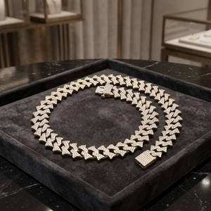 Chaîne cubaine tendance Evanex en argent personnalisée avec diamants Moissanite, collier de luxe glacé, design unisexe pour le style urbain - Product Image 5