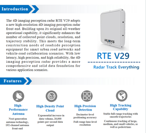 300M rte V29 4D hình ảnh Radar Khoảng cách cảm biến cho giao lộ đường giao thông lưu lượng thống kê vay cực cài đặt - Product Image 6