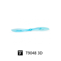 Hélice T-MOTOR T9048 3D F3P 9 x 4,8 pouces en polymère haute résistance et métal, 2 pales pour avion RC d'intérieur, drone à voilure fixe à vol lent