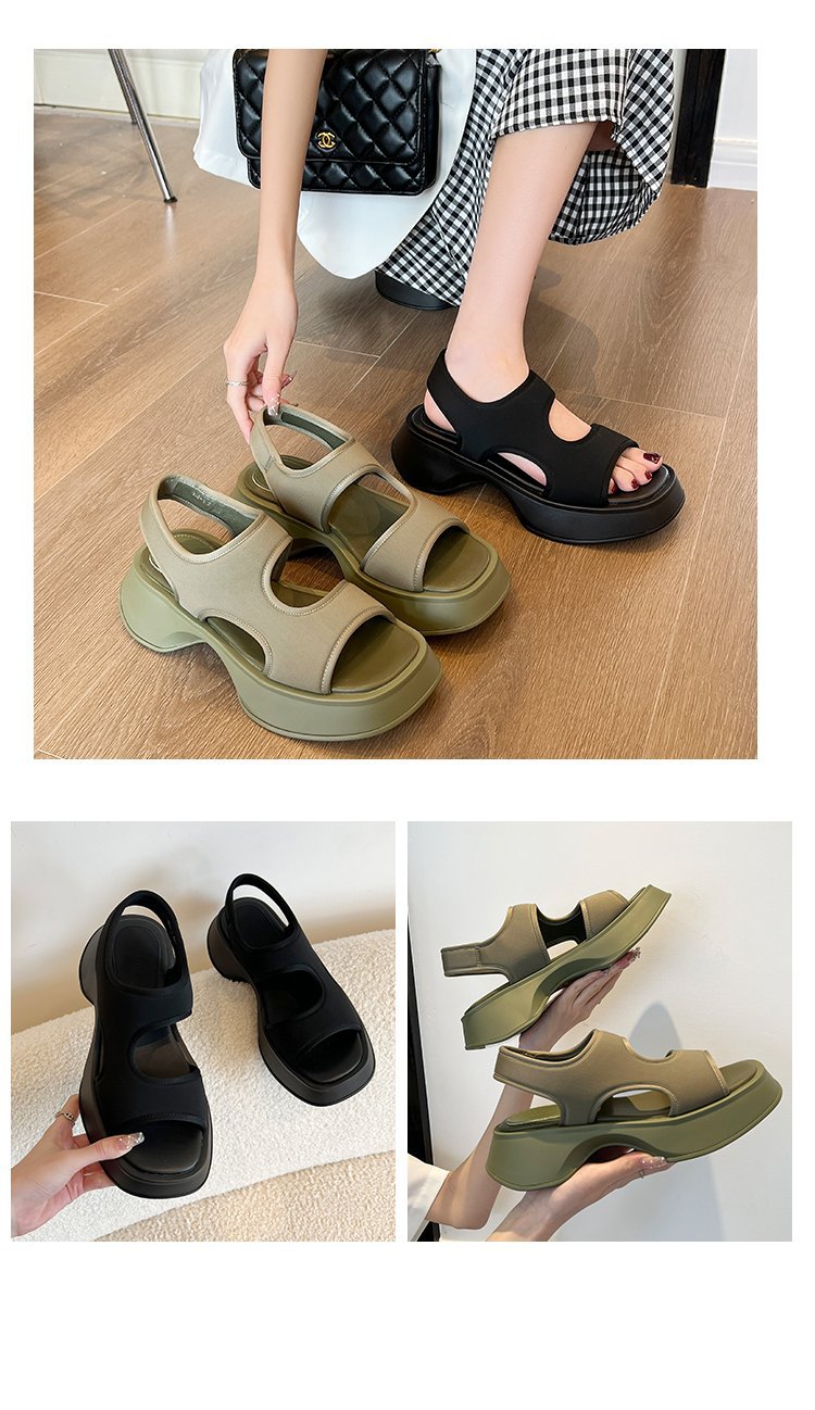Women Fashion Foam Sole Sandals Thick Soled Casual Open Toe Sandals for Women