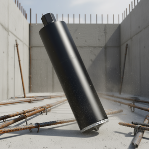 Outils diamantés, foret diamanté à eau, diamètre 4 pouces, profondeur 14 pouces, filetage interne pour béton et maçonnerie - Product Image 2