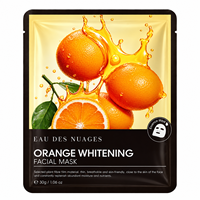 EAU DES NUAGES Masque facial hydratant à la noix de coco, Masque coréen en tissu, Marque privée Logo personnalisé OEM, Nourrissant Apaisant Raffermissant 30g
