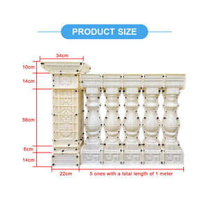 En gros ABS <span class=keywords><strong>béton</strong></span> garde-corps moule <span class=keywords><strong>clôture</strong></span> <span class=keywords><strong>usine</strong></span> bas <span class=keywords><strong>prix</strong></span> Discount décoratif balcon jardin garde-corps produit ménager - Product Image 2