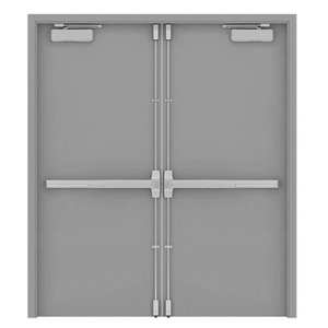 <span class=keywords><strong>Porta</strong></span> Antincendio di Emergenza in Acciaio Inox ABYAT per Uso Interno Commerciale con Prevenzione Incendi - Product Image 1