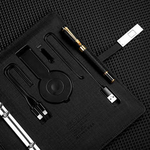 Set de Laptop con Carga Inalámbrica A5 Beige y Negro, Regalo Empresarial con Personalización de Batería Externa, Promoción de Oficina - Product Image 4