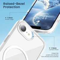 Coque de téléphone antichoc transparente anti-jaunissement en PC+TPU pour iPhone 16 16E 17 17E Pro Max Air