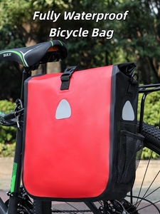 Sacoche de selle de vélo imperméable |   Sac à dos de cyclisme polyvalent, sac à bandoulière, sacoche à outils avec séparation sec-humide, sacoche de porte-bagages arrière - Product Image 1