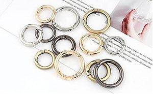 Bobeey - Mosquetón redondo de bronce cepillado con anillo en O, clip de resorte, hebilla para llavero, anillo en O para bolsos y carteras, BBC Cm Br - Product Image 3