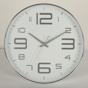 Hot bán biểu tượng tùy chỉnh/Đồng hồ mặt trang trí nội thất đơn giản vòng Thiết kế 10 inch giá rẻ nhựa đồng hồ treo tường 3D - Product Image 4