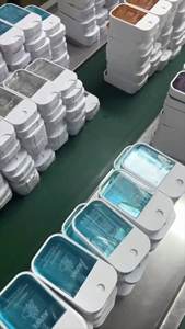 Logo di confezione piccola scatola quadrata su misura per <span class=keywords><strong>Gel</strong></span> disinfettante per mani senza acqua agli ioni d'argento della fabbrica AWVA (50ML) senza risciacquo - Product Image 3