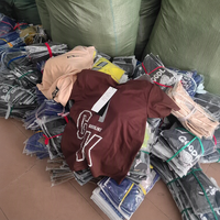 T-shirts pour enfants respirants et antibactériens, motifs de dessins animés variés, tailles mixtes, vente en gros, lot de vêtements
