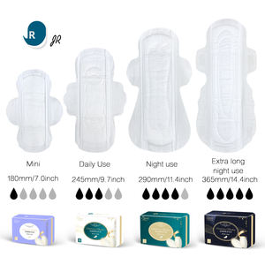 Serviettes hygiéniques à ailettes en coton biologique fin, haute absorption, douces et hypoallergéniques pour femmes - Product Image 6