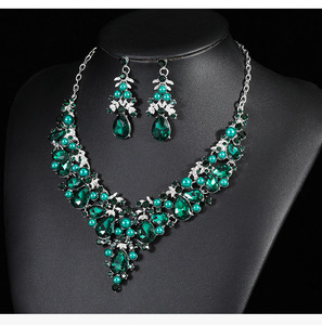 Conjunto <span class=keywords><strong>de</strong></span> Joyería Nupcial Barroca <span class=keywords><strong>de</strong></span> Cristal AB, Collar <span class=keywords><strong>de</strong></span> Perlas y Diamantes <span class=keywords><strong>de</strong></span> Imitación, Pendientes Colgantes, Joyería <span class=keywords><strong>de</strong></span> Fantasía para <span class=keywords><strong>Mujer</strong></span> - Product Image 3