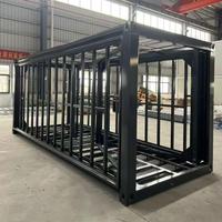Maison de bureau industrielle préfabriquée pliable en kit, 3 chambres avec cuisine et séjour, maison mobile d'extérieur