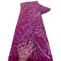 Tissu en dentelle perlée de haute qualité NI.AI, dentelle filet de luxe à sequins, dentelle nigériane en maille pour femmes, idéal pour les fêtes et les mariages