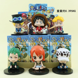 Decorazione auto cartoni animati <span class=keywords><strong>Anime</strong></span> un pezzo alla moda scatola cieca in PVC Action Figure mistero collezione Action Figure giocattolo personalizzabile - Product Image 4