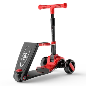 China fornecedor qualidade cidade caminhada widewheel push scooter dobrável 3 rodas twisty chick scooter