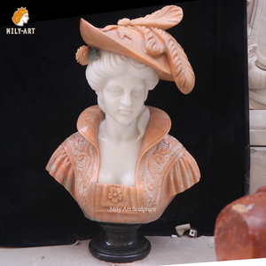 Statue de tête en marbre de haute qualité sculptée à la main, <span class=keywords><strong>sculpture</strong></span> de <span class=keywords><strong>buste</strong></span> de <span class=keywords><strong>femme</strong></span> en pierre assortie à la couleur pour villa - Product Image 5