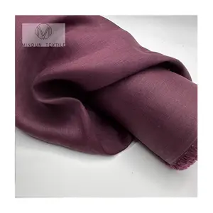 Mindun Linen Supplier High Grade 100% Linen Fabric French Flax Yarn Dyed For Shirt And Dress 100 Linen Fabric