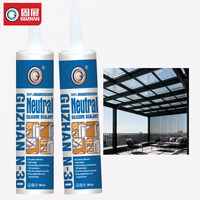 Adhésif silicone résistant aux intempéries pour la construction de véranda, colle d'étanchéité imperméable pour murs extérieurs en verre