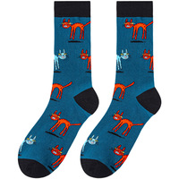 Chaussettes de skateboard en gros Automne Hiver 2026 – Nouveauté créative et amusante : Crocodile, Chien, Chat – Chaussettes fantaisie pour hommes, motif dessin animé