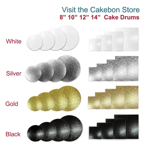 Vente en gros directe d'usine de haute qualité Silver Cake Drum Board Disc Différentes tailles <span class=keywords><strong>pour</strong></span> Sandwich Candy Gold Foil Printing - Product Image 6