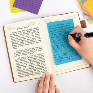 Bloc de notas autoadhesivo colorido con logotipo personalizado de papelería, Bloc de notas adhesivas, Bloc de notas de papel para oficina, escuela, uso, lista de tareas - Product Image 2