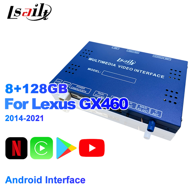 Lsailt Android 13 Smart Infotainment Module for Lexus GX 2014-2021 Upgrade Kits Included Wireless CarPlay, Android Auto