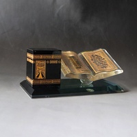 Coran en verre de cristal décoratif islamique musulman avec Kaaba, souvenirs du Ramadan, cadeaux
