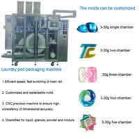 Machine automatique électrique pour la fabrication de capsules de lessive liquide, personnalisable en différentes formes et couleurs, avec emballage en sachets/plastiques