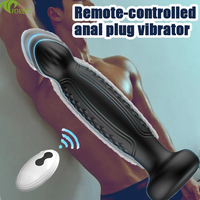Großhandel Silikon-Erotikspielzeuge Ferngesteuerter Vibrierender Analplug für Anale Penetration Prostatamassage Lieferant