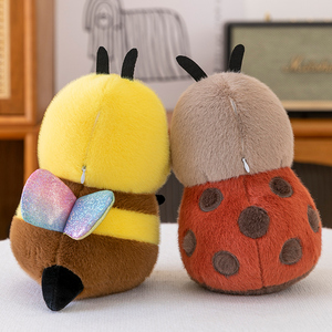 卸売 ソフトトイ ハニーぬいぐるみ てんとう虫人形 超柔らかい蜂 赤ちゃんのストレス解消用 PP綿詰め ポリエステルメッシュ洗い済み - Product Image 5