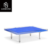 Ensembles de meubles de salon populaires, tables basses en acier inoxydable, tables basses modernes de luxe avec plateau en verre