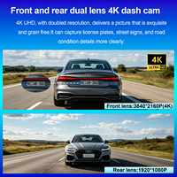 Offre Spéciale : Boîtier Noir de Voiture DVR WiFi GPS 4K – Caméra de Tableau de Bord Double Objectif Avant et Arrière avec Vision Nocturne HD