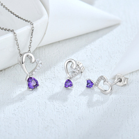 Collar con Colgante de Corazón de Plata de Ley 925, Hipoalergénico, con Circonita, Elegante Regalo de Aniversario, Joyería Minimalista para Boda
