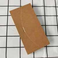 Vente en gros de boîte cadeau style enveloppe neutre étui pour téléphone portable emballage foulard en soie signet matériaux recyclés