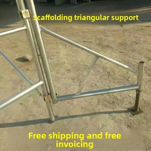Support Diagonal <span class=keywords><strong>pour</strong></span> Échafaudage, Cadre de Renforcement Mobile, Support Triangulaire, <span class=keywords><strong>Accessoires</strong></span> de Construction en Acier, Charge de 500 lb - Product Image 4