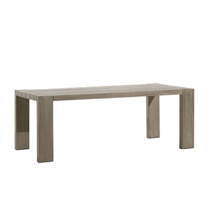 Ensemble <span class=keywords><strong>de</strong></span> salle à manger rond en teck, résistant à l'eau et au soleil, mobilier d'extérieur pour appartement, <span class=keywords><strong>balcon</strong></span>, <span class=keywords><strong>jardin</strong></span>, <span class=keywords><strong>salon</strong></span> <span class=keywords><strong>avec</strong></span> trou pour parasol central - Product Image 2