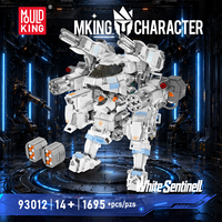 Mould King 93012 1695PCS Robot Garde Blanc Série Créative Blocs de Construction Modèle Briques Jouet Technique Technologique OEM ODM