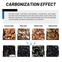 Four de carbonisation du charbon de bois / Four de carbonisation continu respectueux de l'environnement