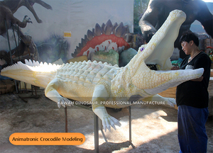 Modèle de <span class=keywords><strong>crocodile</strong></span> animatronique grandeur nature pour parc à thème, <span class=keywords><strong>crocodile</strong></span> qui marche dans le <span class=keywords><strong>zoo</strong></span> - Product Image 4